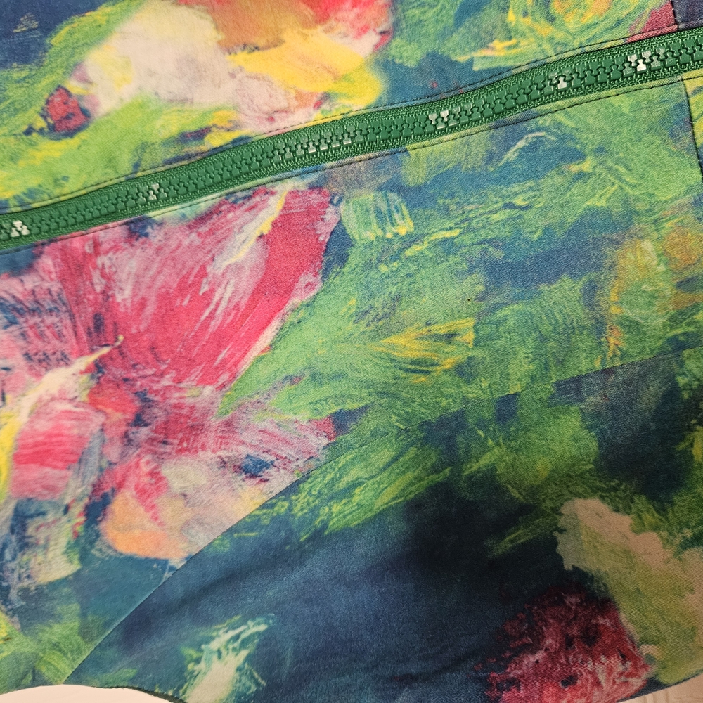 Pink Tartan Floral Dress. Size 4 - Picture 6 of 8